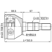 outer cv joint 23x52x33