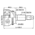 outer cv joint 34x61x30