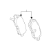 GENERAL MOTORS 85143526 Rear Disc Brake Pad Kit