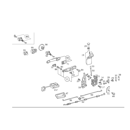 Door Handle W202 Inside
