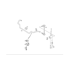 Stabilizer Bar - Mercedes-Benz C-Class W203 CLK-Class C209 Front
