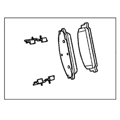 GENERAL MOTORS 92250826 Front Disc Brake Pad Kit