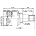 inner cv joint left 25x50x24