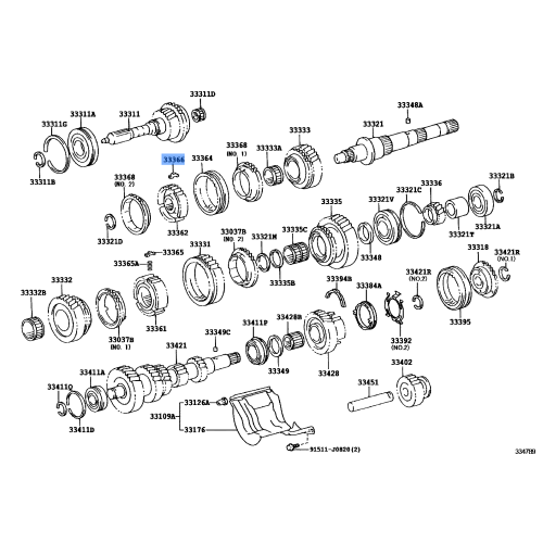 Toyota Key, Synchromesh Shifting, No. 2