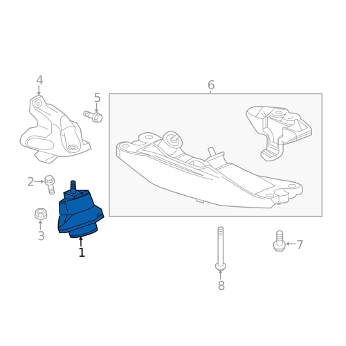 GENERAL MOTORS 23340395 Passenger Side Engine Mount