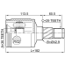 inner cv joint left 36x42.9x29