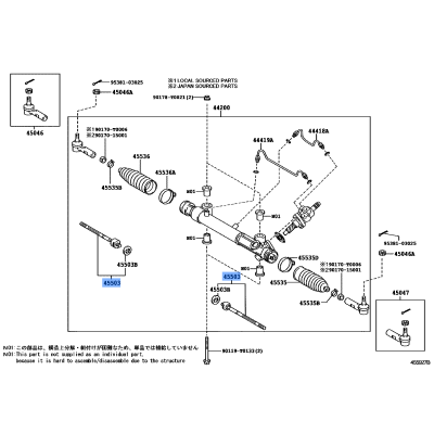 END SUB ASSY STEERING