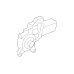 Genuine GM Motor Rear Side Door Window Regulator 95391355