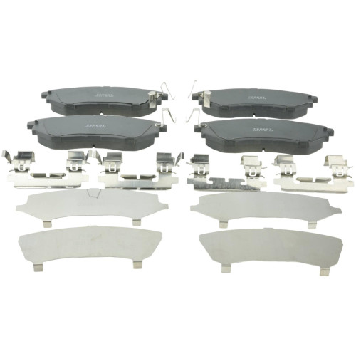 pad kit, disc brake, front - kit (with anti squeal shim, with brackets)