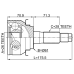outer cv joint 26x61x28