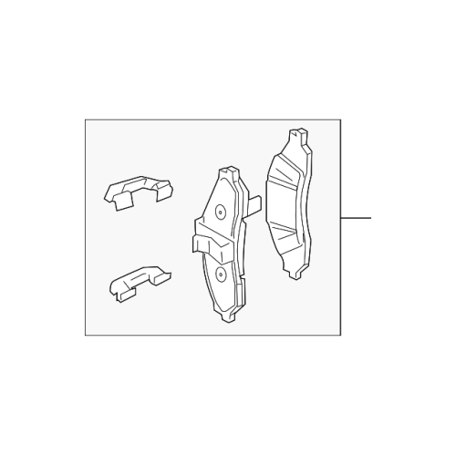 GENERAL MOTORS 92250826 Front Disc Brake Pad Kit