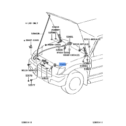 Clamp  Bonnet Support Rod