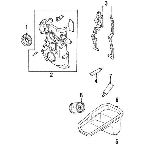 Oil Filter - Nissan Forklift 15208-W1106