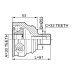 outer cv joint 30x53x33