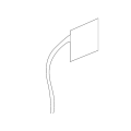 Rear Bumper Tow Hook Cover - BMW (528i 535i 550i) - E60 E61 - Primed