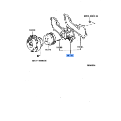 OEM Toyota Lexus IS F GS F RC F LS460 Engine Water Pump Assy 16100-39506 Genuine