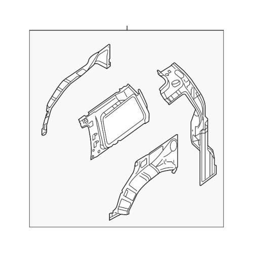 Wheel House-Rear,Inner Rh