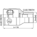 inner cv joint right 28x40x22