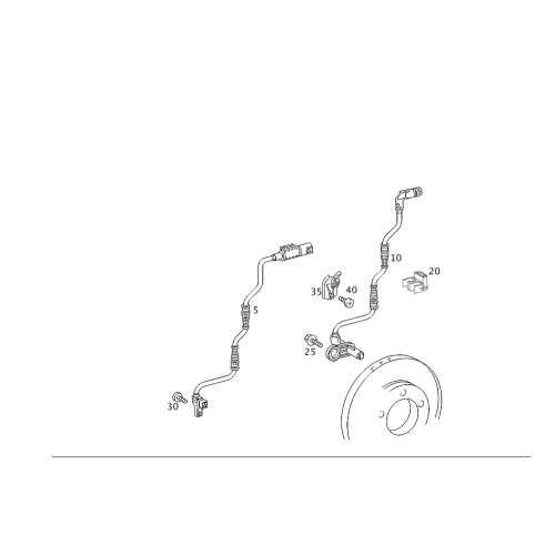 Sensor Frt Db  W220 /Abs/L+R