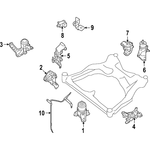 Bracket-Engine Mounting,R