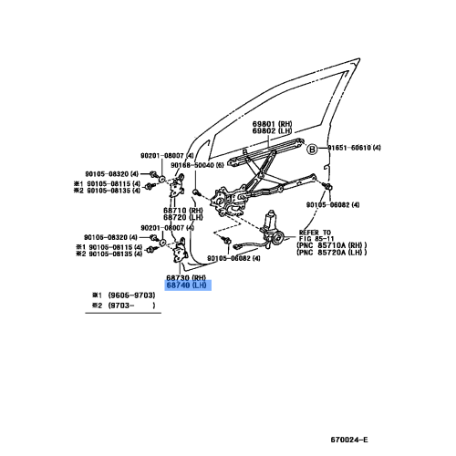 Hinge Assy, Front Door