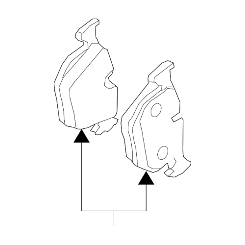 BMW 750i ATE Rear Disc Brake Pad Set 607274