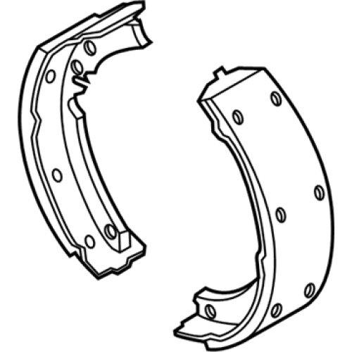 GM Rear Brake Shoe Lining - Chevrolet Spark 2016-2022