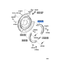 TOYOTA 46530-34010 Genuine Parking Brake Shoe Assembly Left Hand