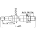 axle half shaft right 24x433x28