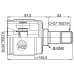 inner cv joint left 34x40x27