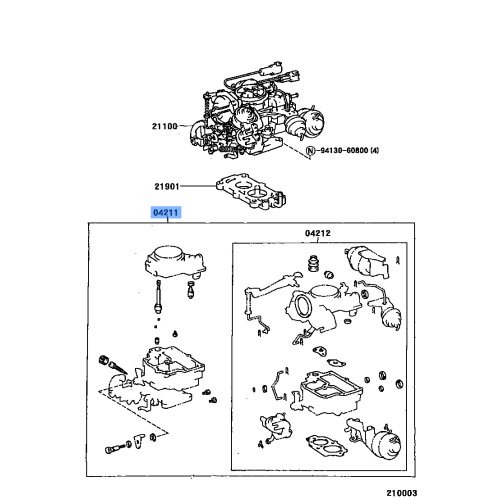 TOYOTA Forklift Valve Kit 04221-U205071
