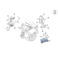 Engine Mount Left, Rubber-Metal Mount Mercedes-Benz B-Class W247 2472406100