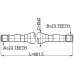 axle half shaft right 23x692x23