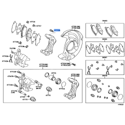Toyota Disc Brake Caliper Bolt 90105-12175
