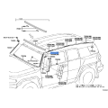 Toyota FJ Cruiser OEM Rear Right Roof Drip Side Finish Moulding