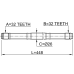 axle half shaft right 32x448x32