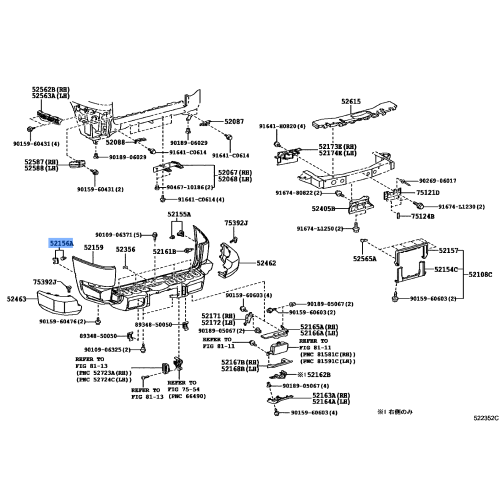 Bracket(L) F  Bumper