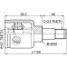 inner cv joint left 21x40x23