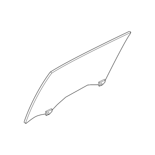 Glass Assy-Rear Door Wind