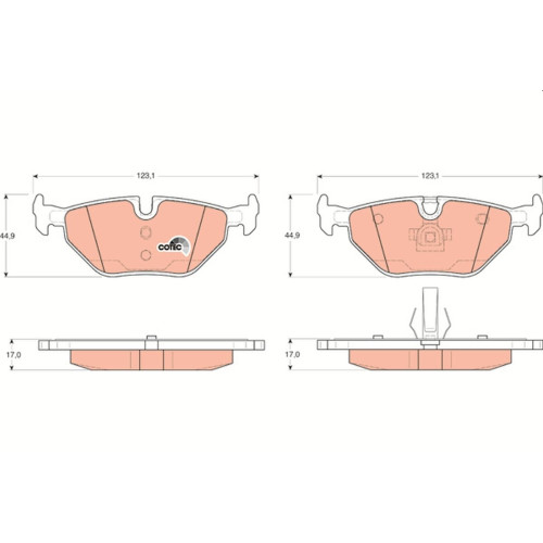 Pad Sub Set,Rr Calip