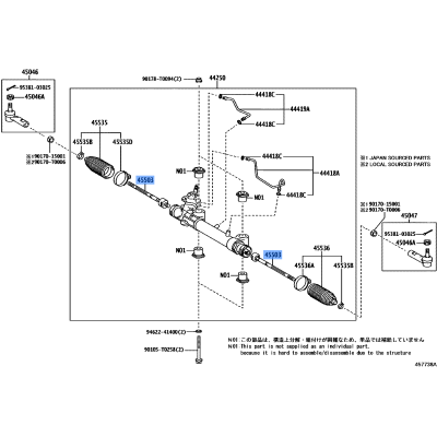 END SUB ASSY STEERING