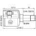inner cv joint left 31x44x41