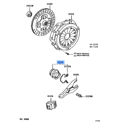 TOYOTA 31230-60130 Genuine Clutch Release Bearing Assembly