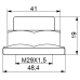 wheel hub nut 41x19