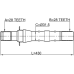 axle half shaft right 28x431x28