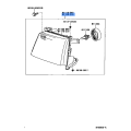 Left Driver Side LH Halogen Headlamp Headlight for 1995-1996 TOYOTA CAMRY