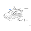 Toyota Moulding, windshield, outside rh