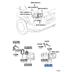 Toyota Genuine Lens & Body 81591-50160