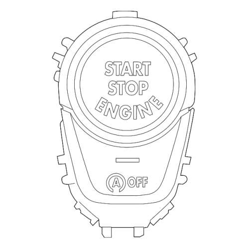 Engine Start Stop Button Push Dash Switch - BMW X3 (G01) X4 (G02) 2019-2021