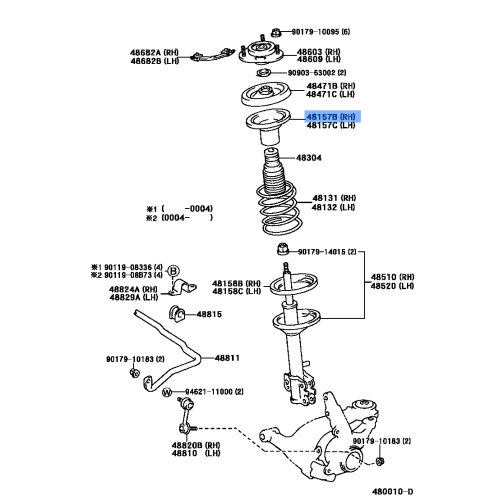 Insulator,Front Coil Spring,Upper Rh
